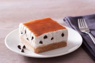 RECIPE MAIN IMAGE Cheesecake crème de chataignes et fromage de Chèvre moulé au lait frais Soignon